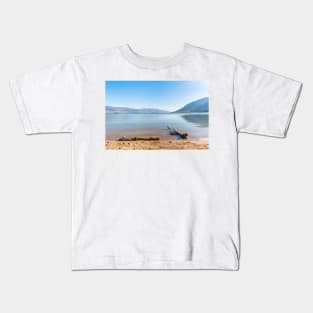 Okanagan Lake View with Blue Sky Kids T-Shirt